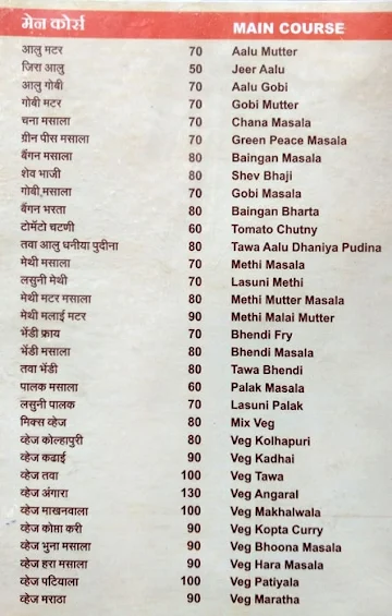 Rudra Food Court menu 