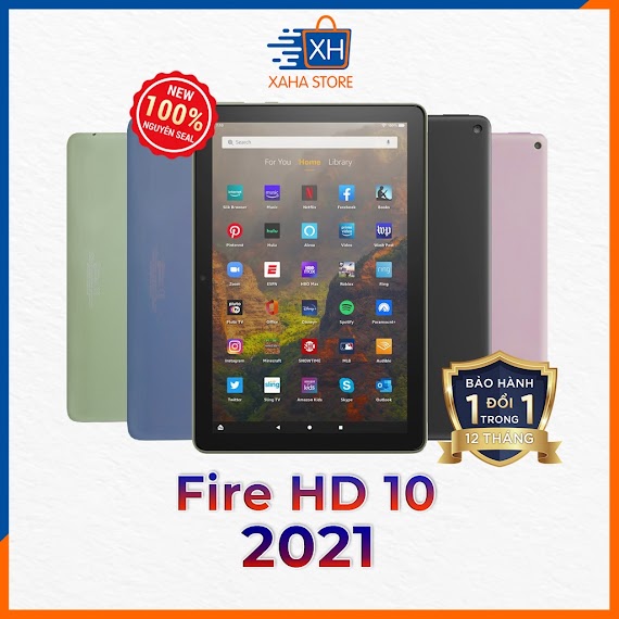 Máy Tính Bảng Fire Hd 10 Ram 3Gb 2021 Và Fire Hd 10 Plus Ram 4Gb 2021, Chính Hãng Amazon