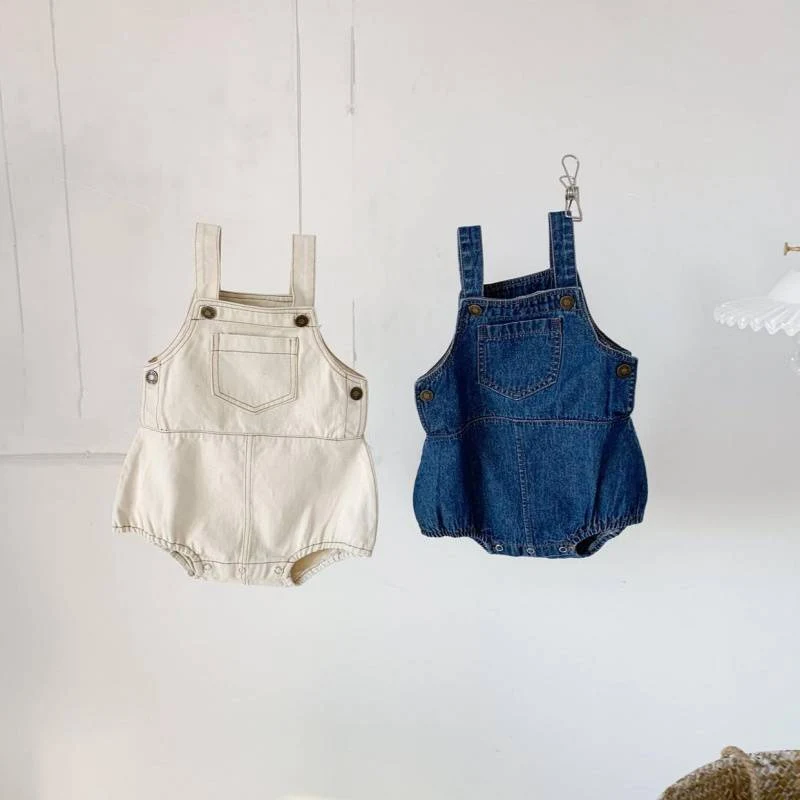 Bib Shorts All-Match im koreanischen Western-Stil, Denim-Jumpsuit. Vielseitiger Overall für Damen, ideal für Freizeit und Mode. Bequem und stilvoll.