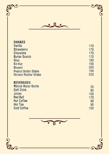 Breeckyard Cafe & Lounge menu 