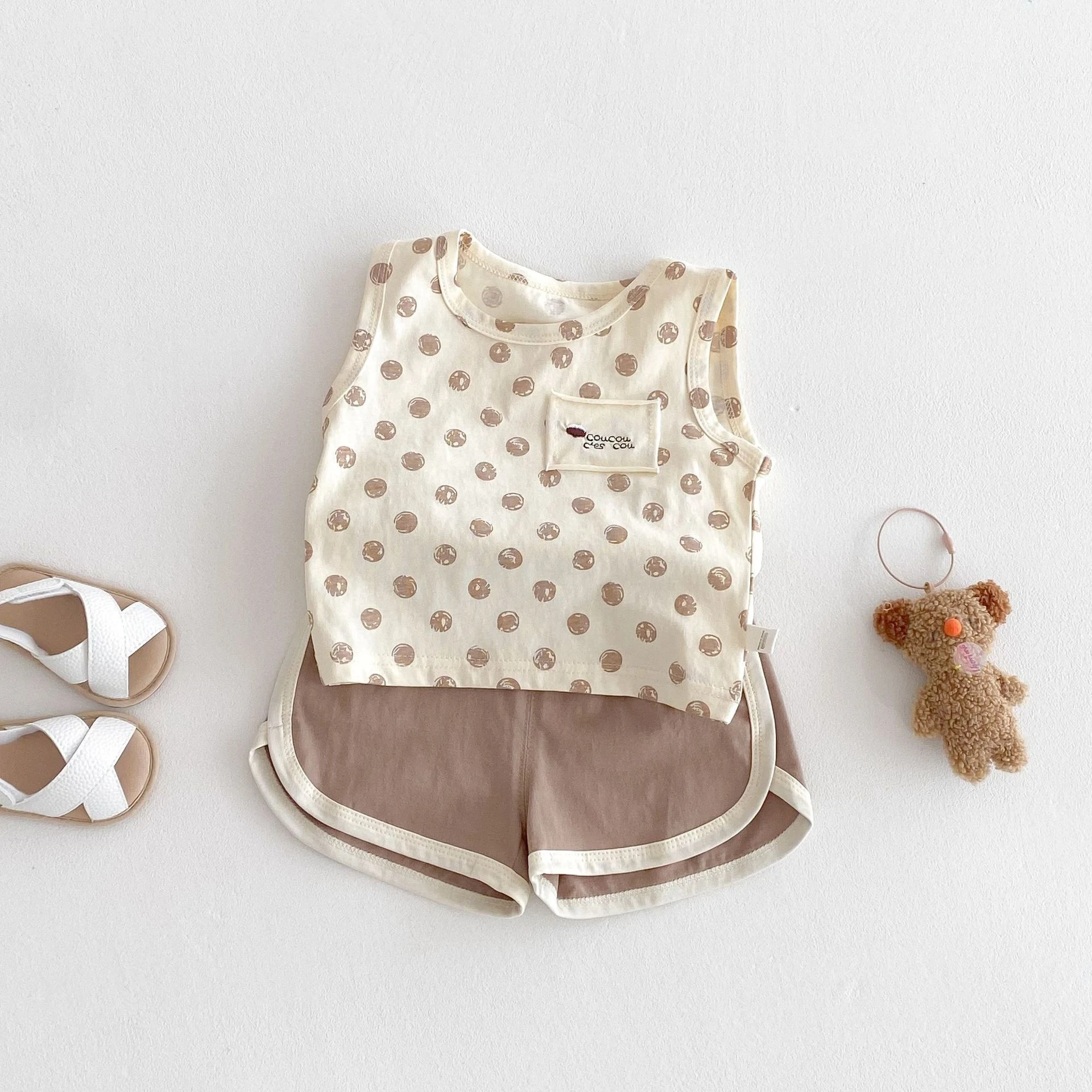 Title 12, Modieuze camisole en effen kleur shorts tweedel...
