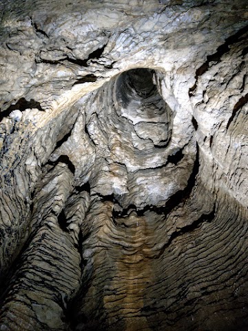 Ruakuri Cave water tunnel hole