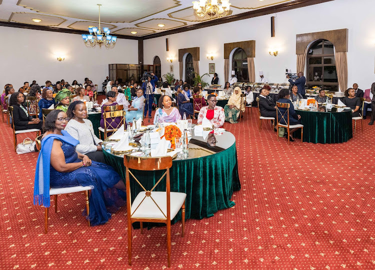 A dinner in honour of visiting members of the Organisation of African First Ladies for Development at State House, Nairobi on November 22, 2023