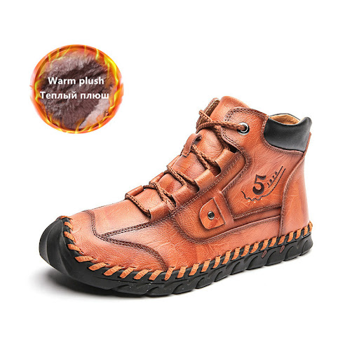 Title 2, Plus Size Leather Martin Boots Comfortable and ...