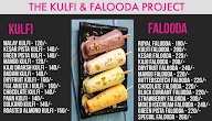 The Kulfi & Falooda Project menu 1