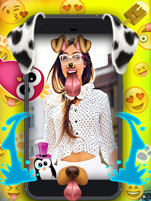 Android application Snap Doggy Face Lense stickers screenshort
