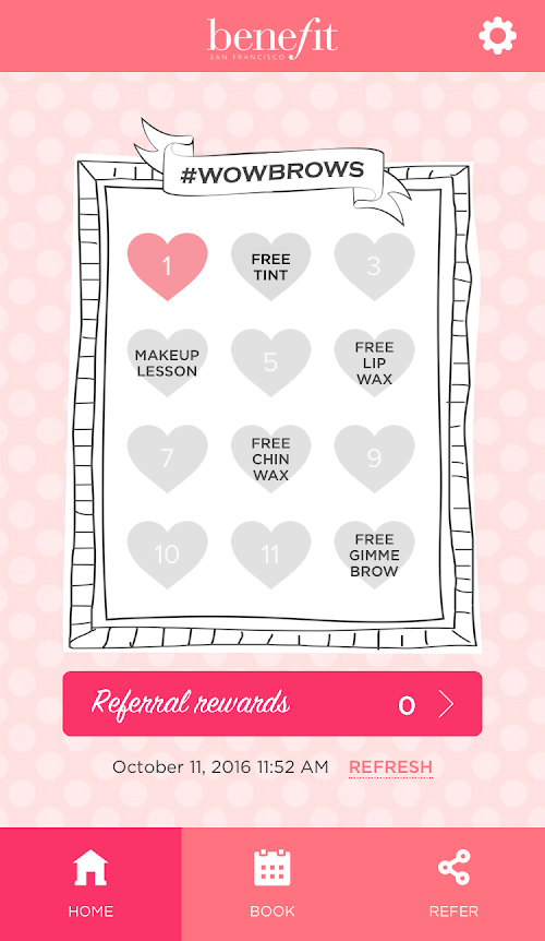 Android application Benefit Cosmetics | Wow Brows screenshort
