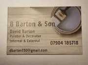 B Barton & son Logo