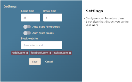 PomodoroBlocker Preview 2