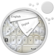 White Silk Keyboard  Icon