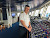 Wind Surf Capt. Pedro Pinto checks navigation settings on the ship's bridge. 