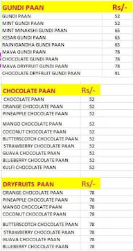 Mast  Banarasi  Paan menu 4