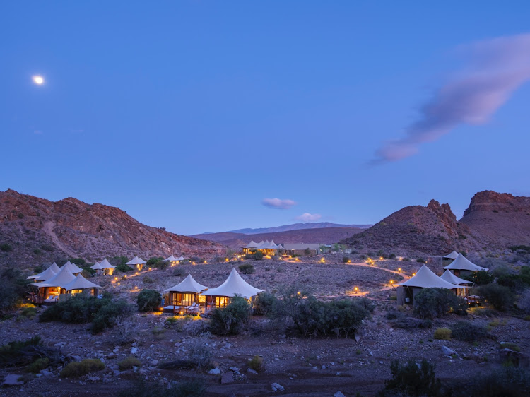 Dwyka Tented Lodge, Sanbona Wildlife Reserve.