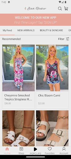 Screenshot Black Feather Boutique