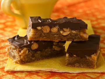 Chocolate-Topped Peanut-Toffee Bars