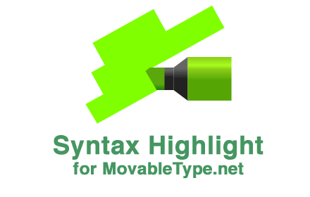 Syntax Hightlight for MovableType.net small promo image