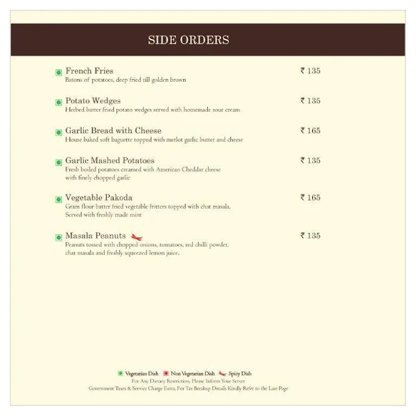 Mosaic - Country Inn & Suites menu 