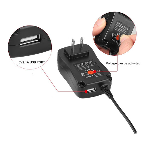Title 6, 30W Multi-Function Adjustable Power Adapter for...