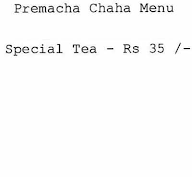 Premacha Chaha menu 1