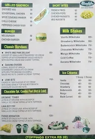 Chocolake menu 4