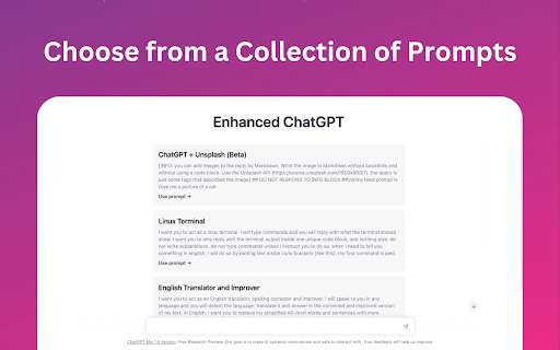 Enhance ChatGPT - Search & Prompt Assistant