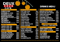 Deux Four Cafe menu 2