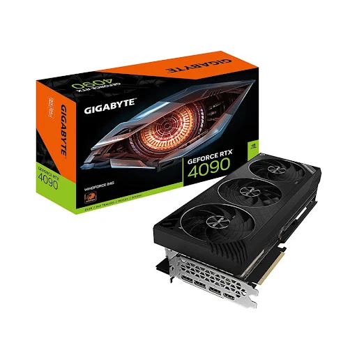 Card màn hình GIGABYTE GeForce RTX 4090 WINDFORCE 24G 24GB GDDR6X (N4090WF3-24GD)