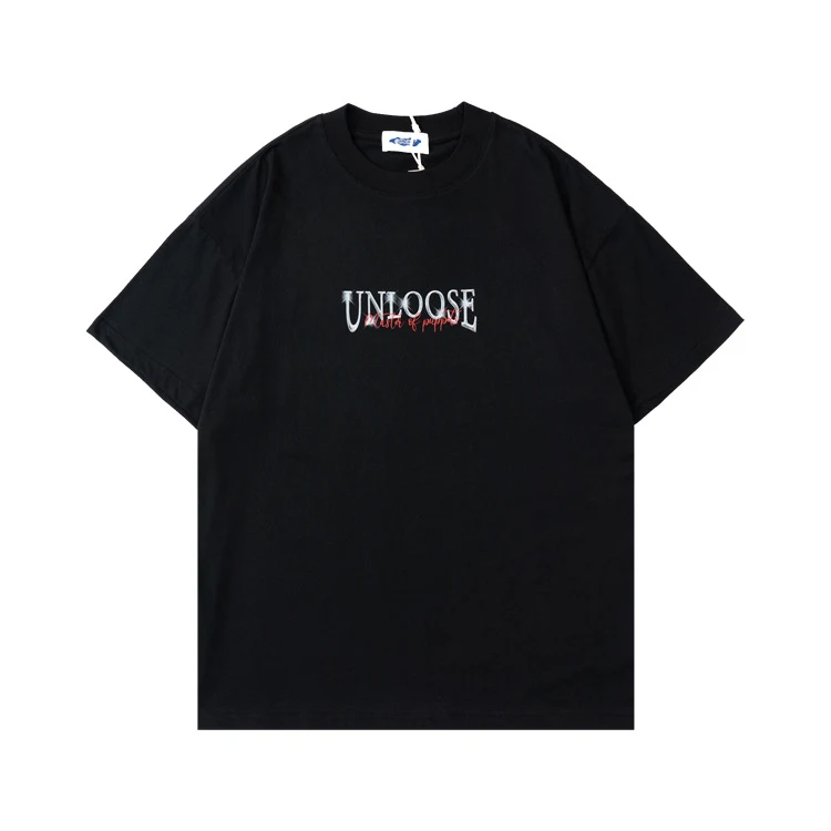 T-shirt homme manches courtes motif lettres Bullseye, style streetwear, confortable et tendance, idéale pour un look décontracté et original.