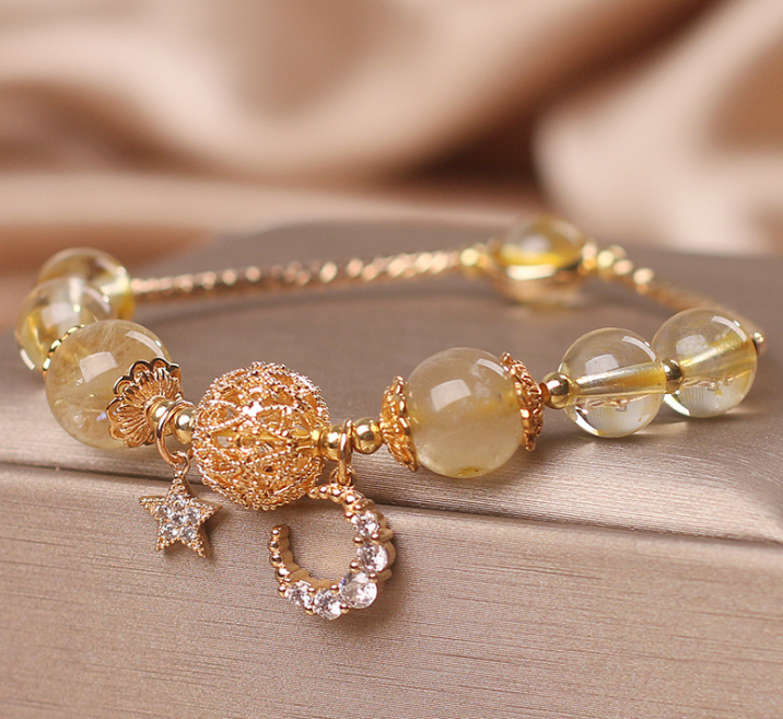 Title 3, Natuurlijke citrien gouden edelsteen kwarts arm...