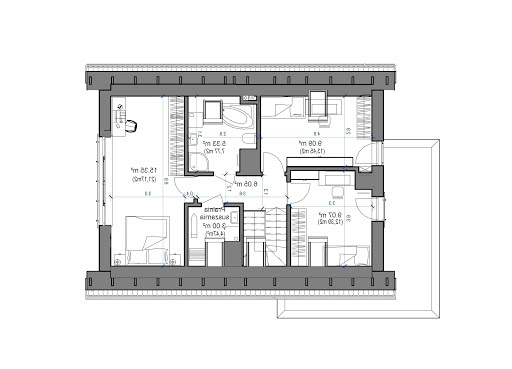 Domidea 58 w2 - Rzut poddasza