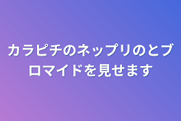 カラピチのネップリのとブロマイドを見せます