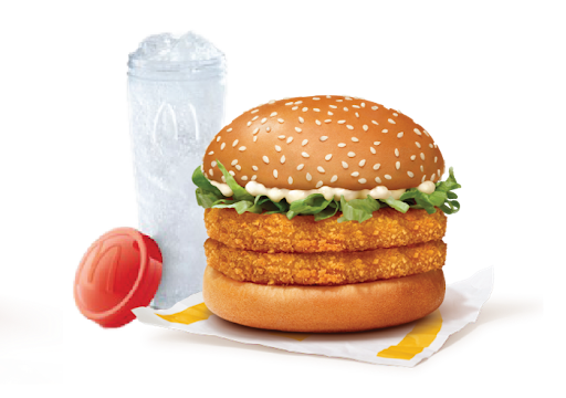 McVeggie Double Patty Burger + Sprite