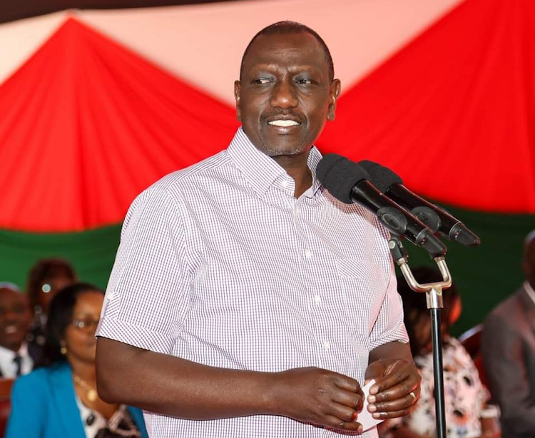 President William Ruto in Nakuru on February 13, 2023