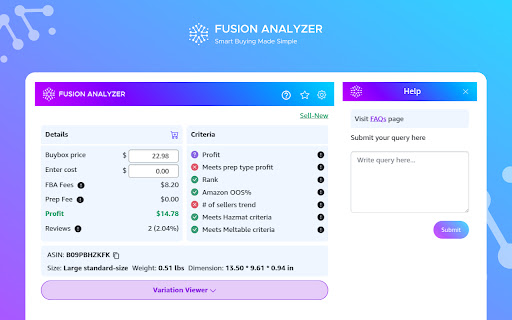 Fusion Analyzer: Smart Buying Made Simple