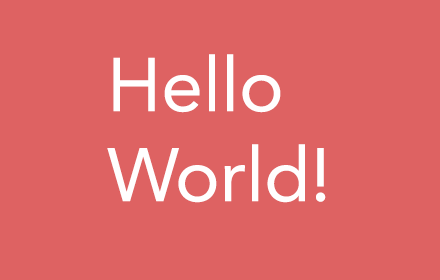 Hello World small promo image