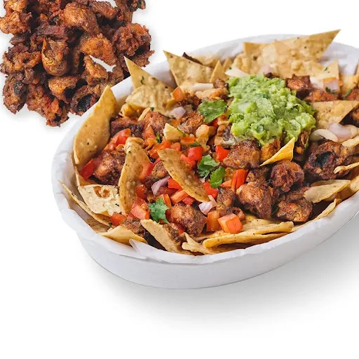 Vegan Crispy Mushroom Nachos