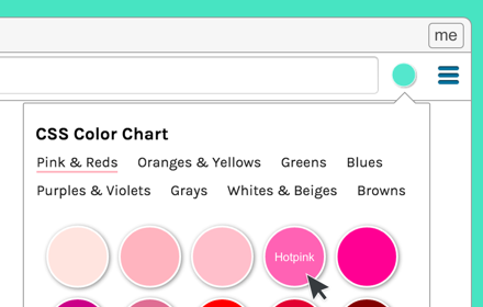 CSS Color Chart Preview image 0