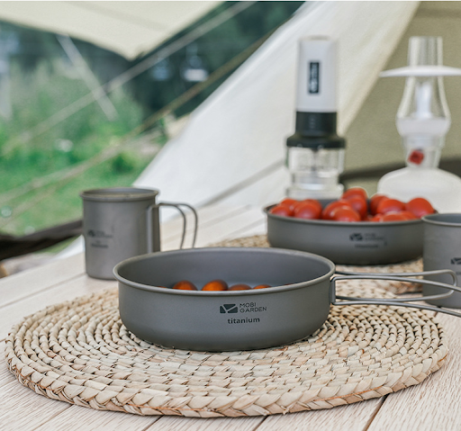 Title 6, MU Gaodi Outdoor Camping Frying Pan Portable fo...