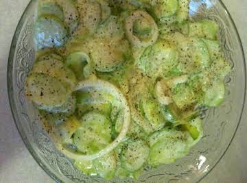 Sour Cream Cucumbers