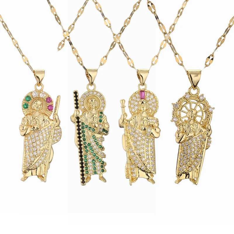 Exclusieve damesketting, koper verguld met 18K goud en zirkonia. Een uniek design voor vrouwen die houden van stijl en elegantie.