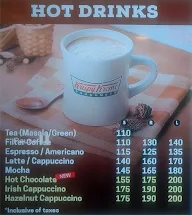 Krispy Kreme menu 1