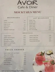 Avoir - Cafe & Diner menu 1