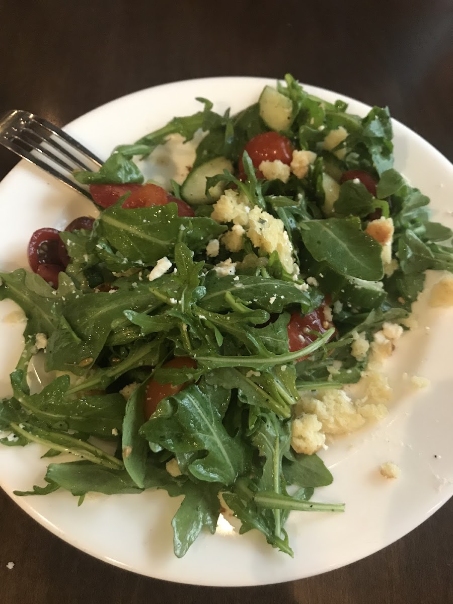 Goat cheese salad with gluten free focaccia!