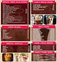 Darya Cafe & Ice Cream Parlour menu 3