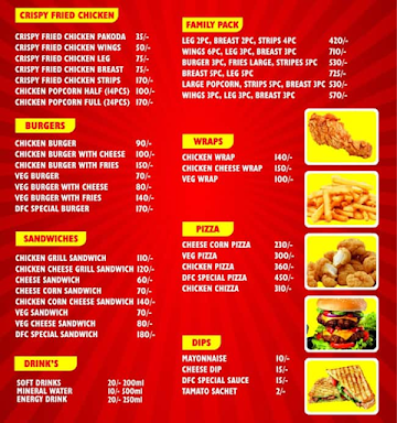 Dubai Fried Chicken menu 