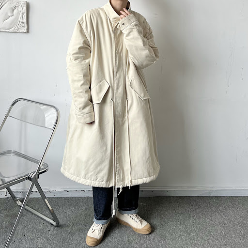 Title 4, Cotton Loose Silhouette Coat for ultimate comfo...
