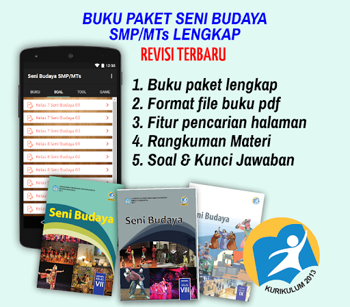 Buku Seni Budaya Kelas 7, 8 dan 9 Lengkap K13