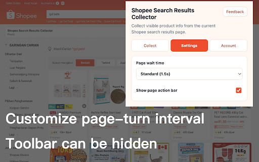 Shopee Search Results Collector screenshot 2