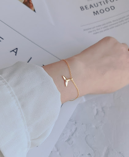 Title 3, Womens Sterling Silver Simple Fishtail Bracele...
