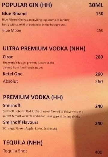 Rhythm Restro-Bar menu 